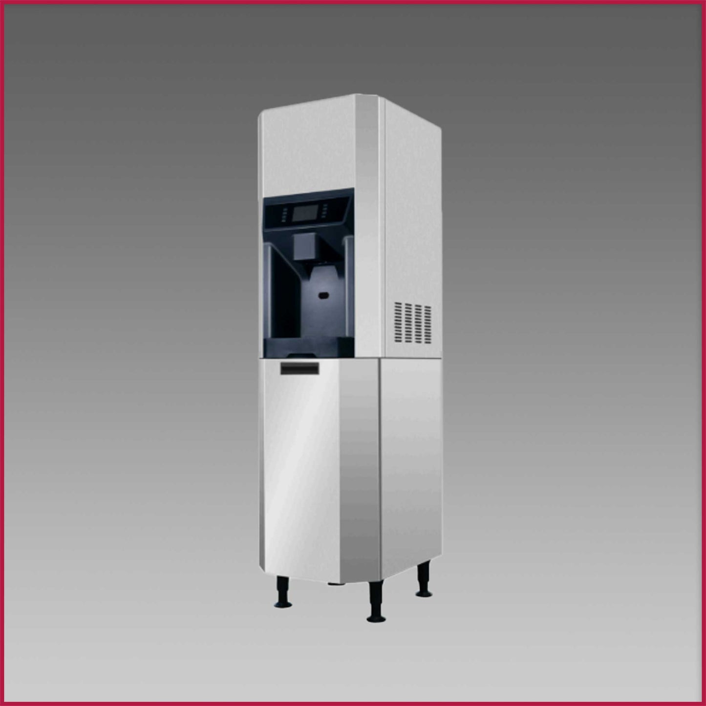 Oliver 366lb Commercial Countertop Nugget Ice Machine Maker with Stand & Water Dispenser
