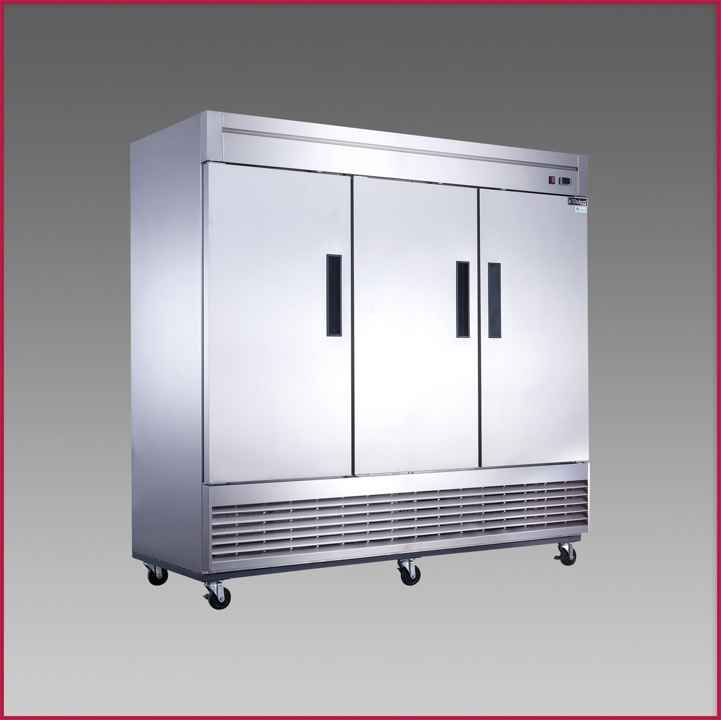 Dukers Three Door Reach In Freezer, Bottom Mount Compressor D83F