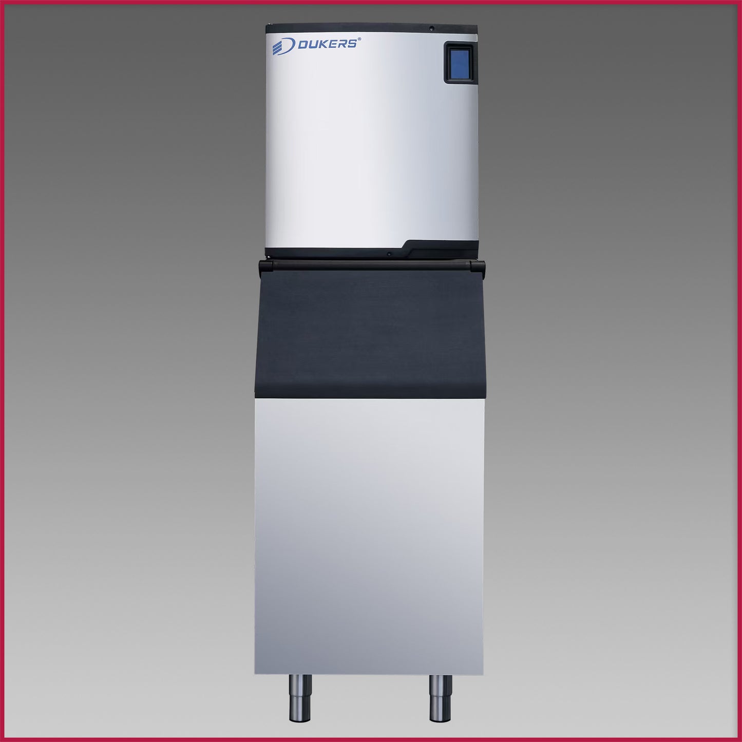 Dukers DIM700A High-Capacity Commercial Ice Machine with 550 lb Storage Bin – 785 lb Daily Production