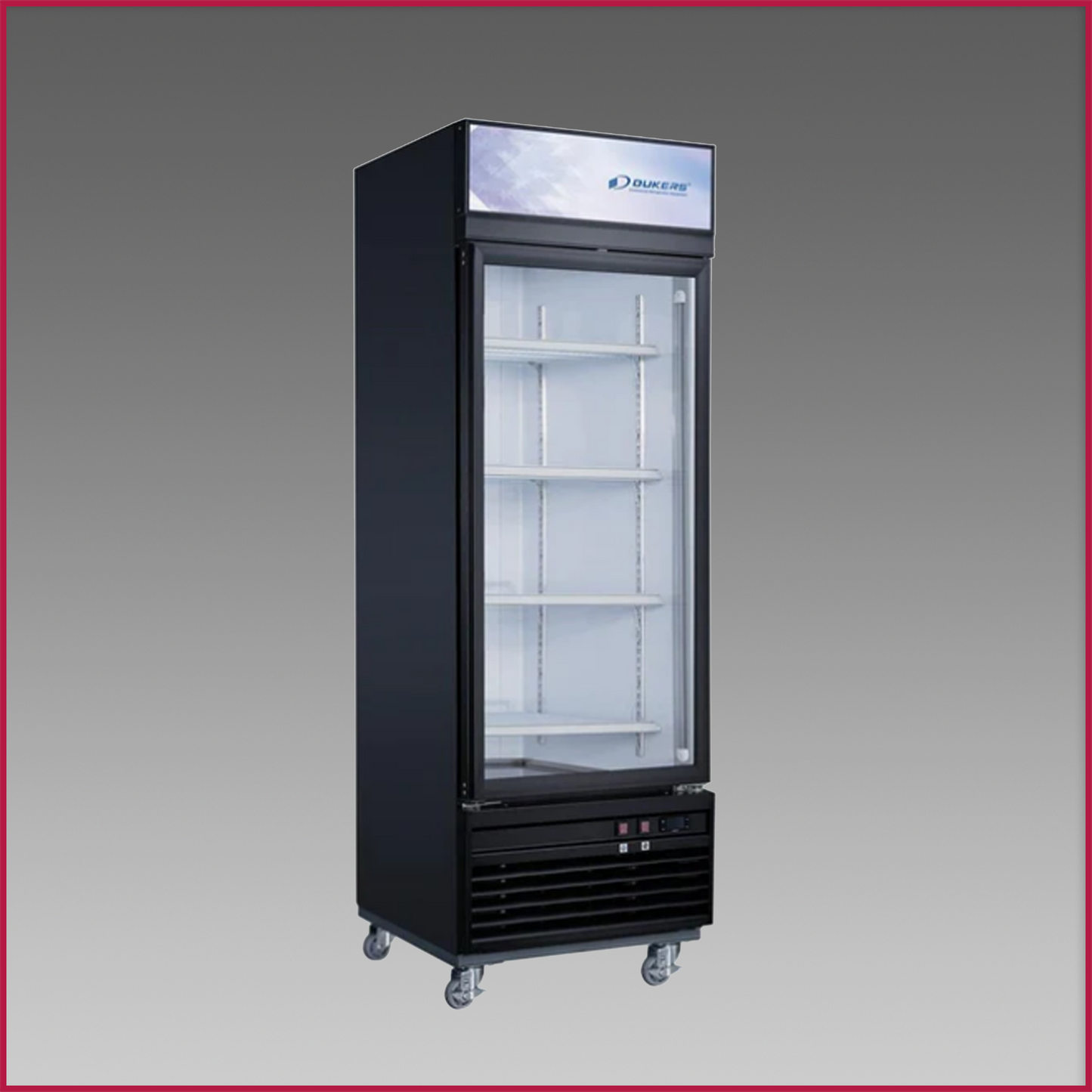 Dukers DSM-15F Commercial Single Glass Swing Door Merchandiser Freezer