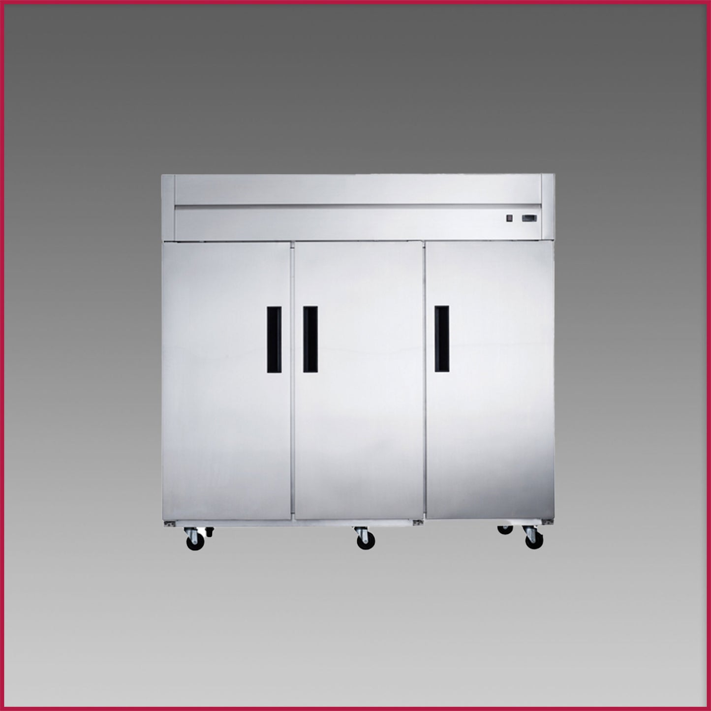 Dukers Three Door Reach In Freezer, Top Mount Compressor D83AF