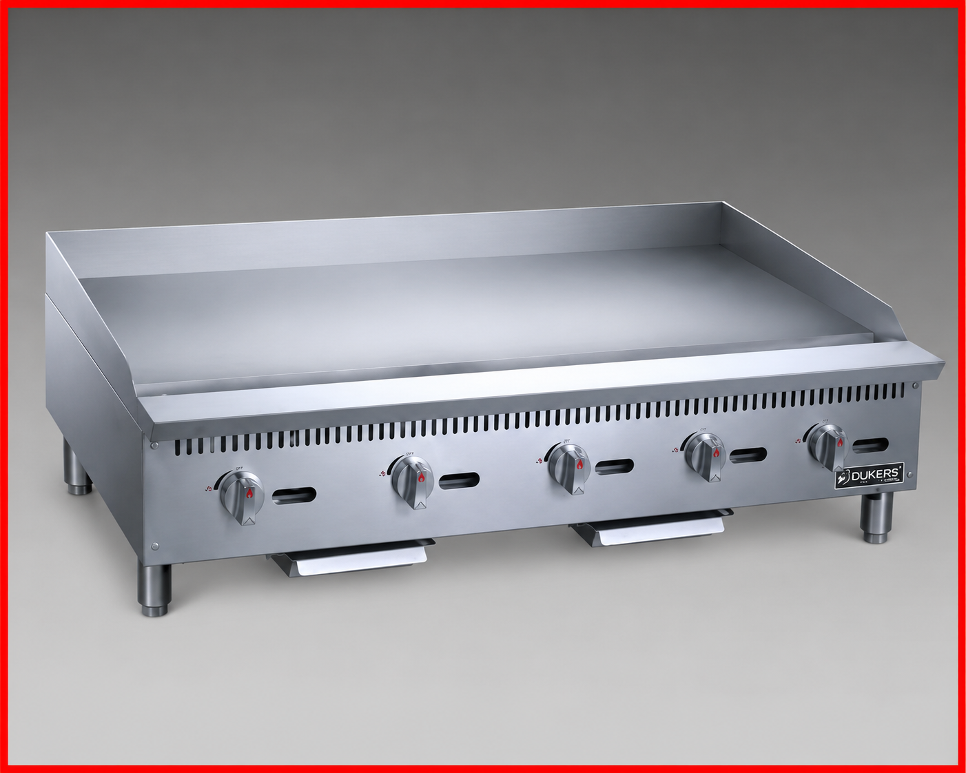 Dukers DCGT60 Heavy Duty 60" Thermostatic Gas Griddle