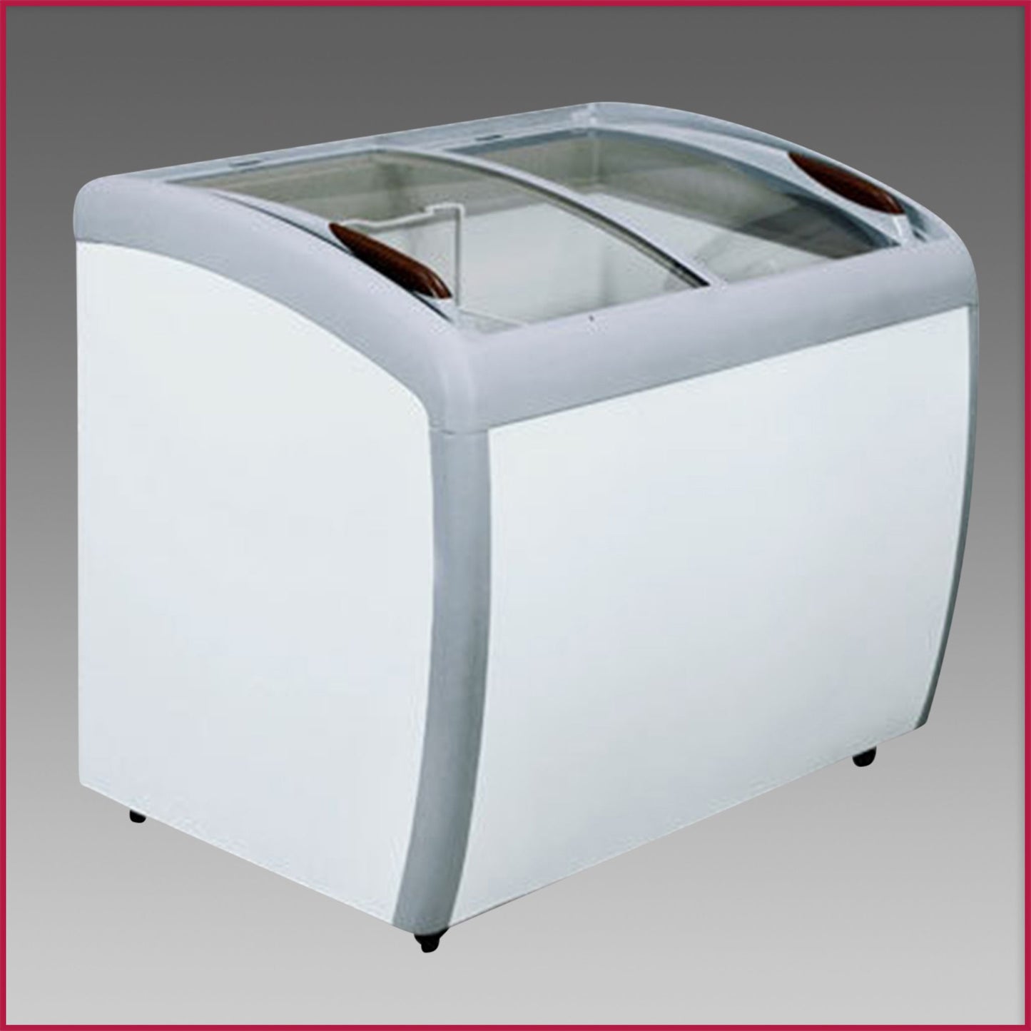 Oliver 40″ Commercial Novelty Glass Curve Top Ice Cream Freezer Chest XS260Y