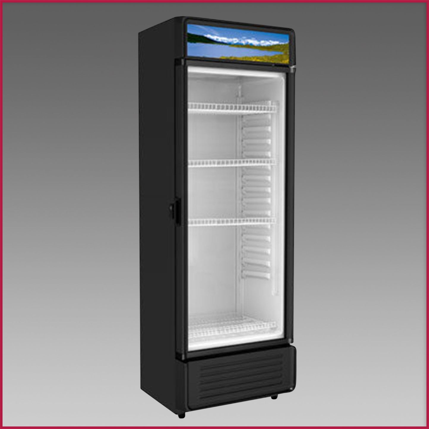 Oliver Commercial 12.9 Cubic Foot Glass Door Refrigerator Cooler Merchandiser GDM13
