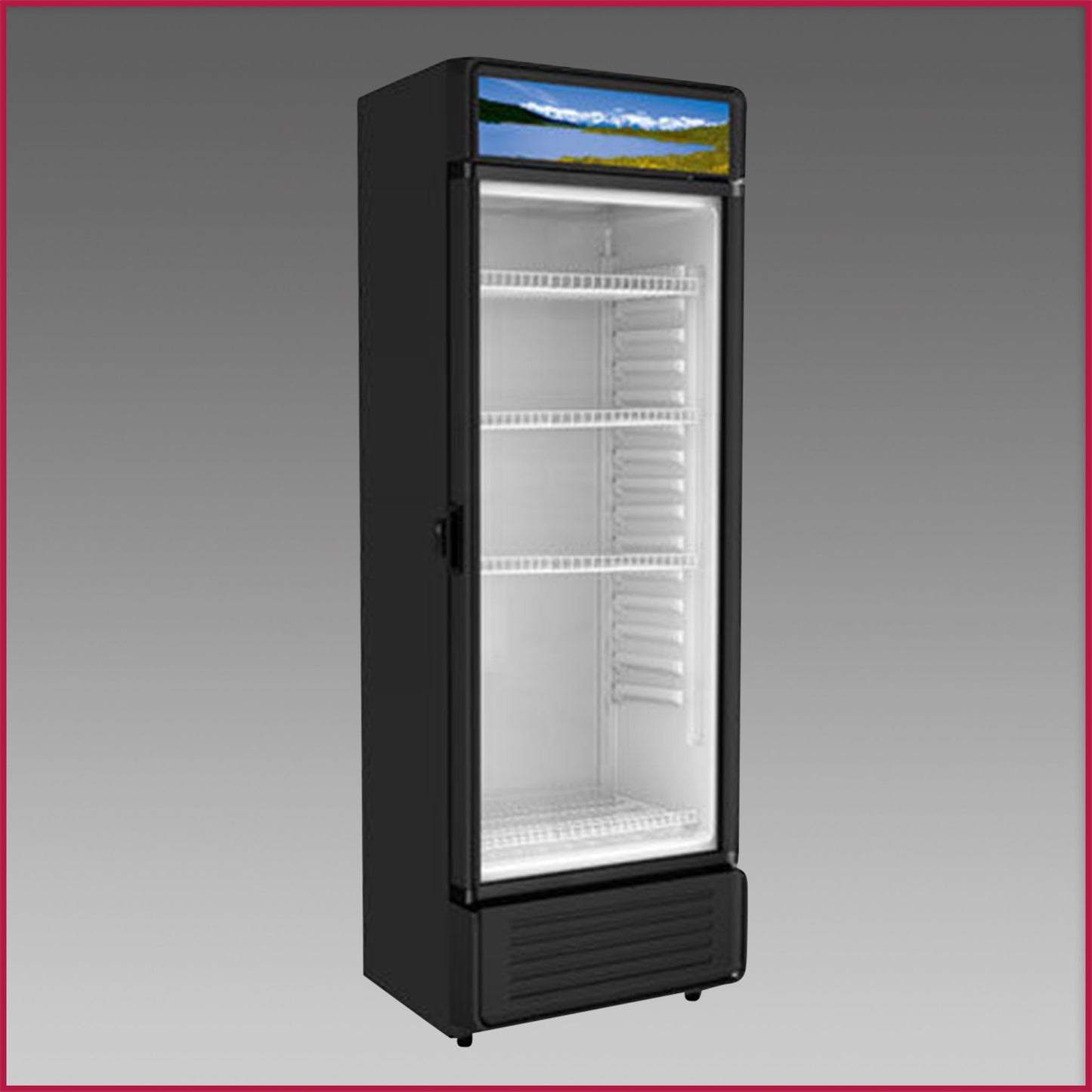 Oliver Commercial 12 Cubic Foot Glass Door Freezer Merchandiser GDM12F