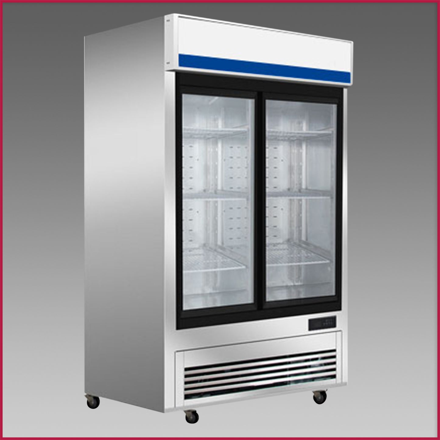 Oliver Commercial 45 Cubic Foot Slide Glass Door Refrigerator Cooler Merchandiser GDM45SD