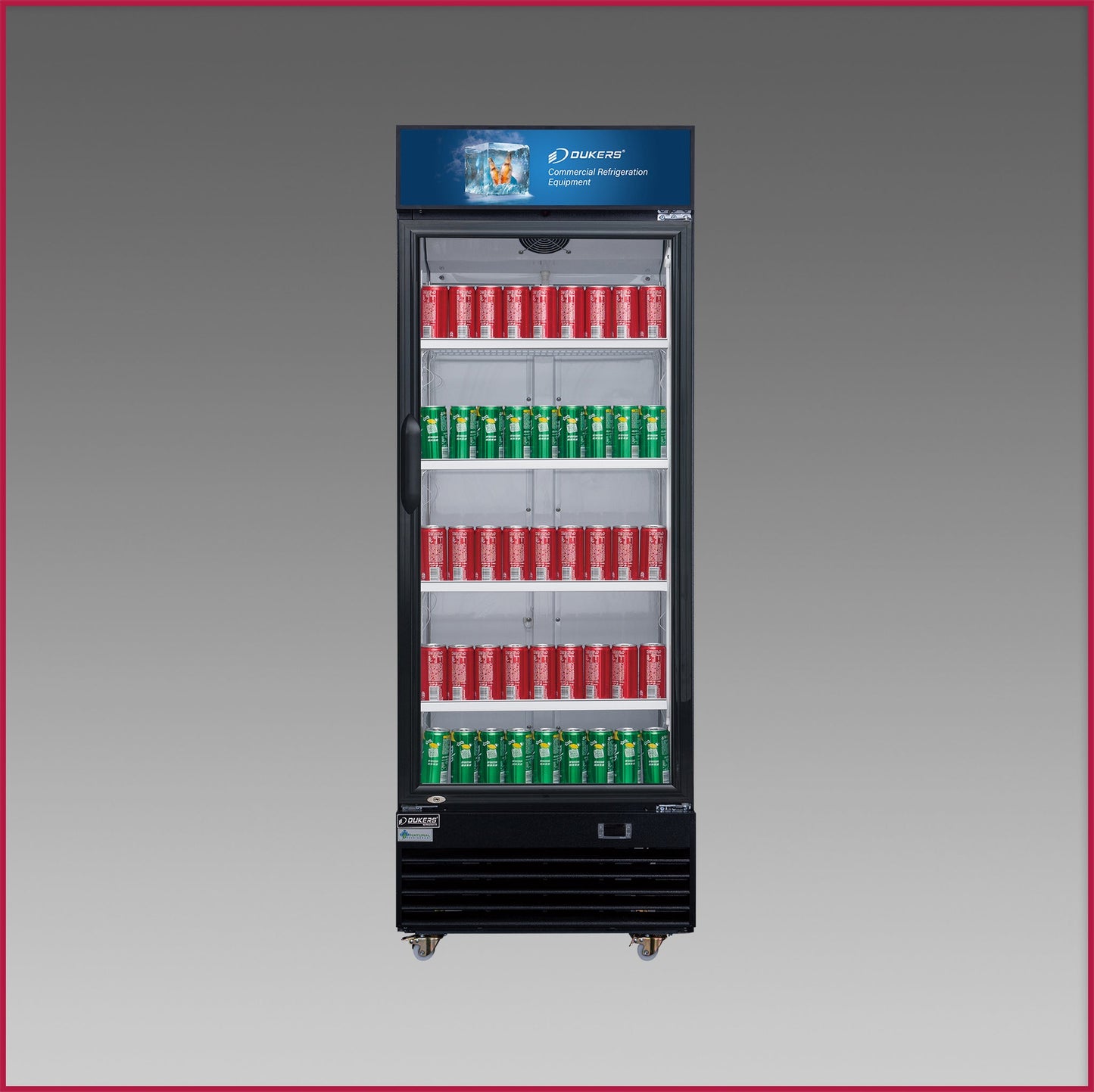 Dukers Single Door Merchandiser Refrigerator DSM-12R