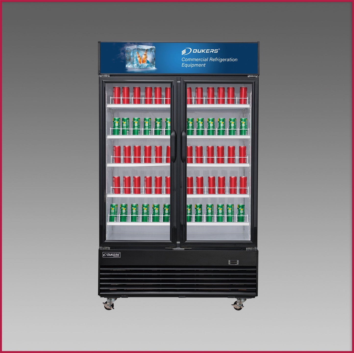 Dukers Double Hinged Door Merchandiser Refrigerator DSM-33R