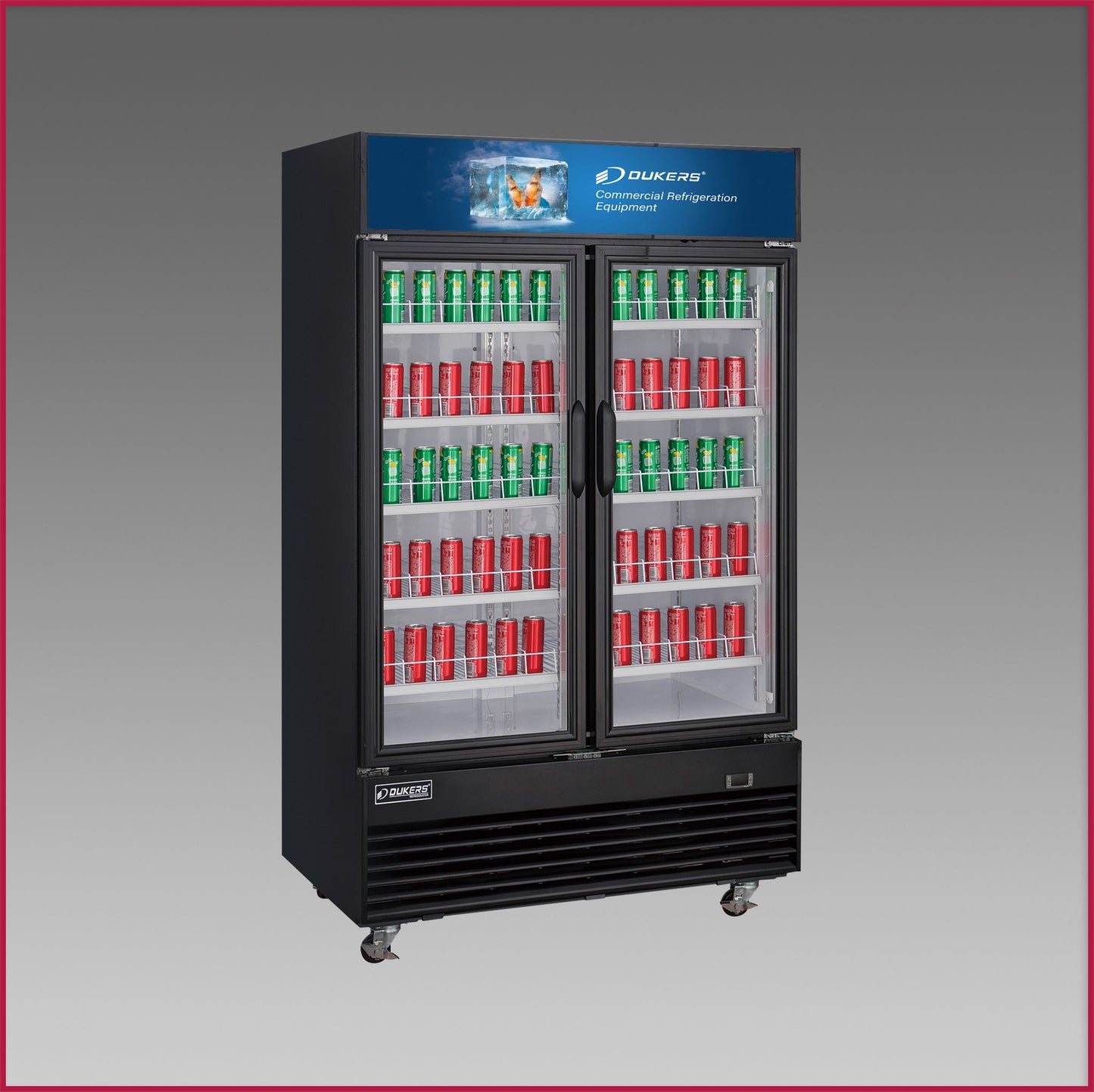 Dukers Double Hinged Door Merchandiser Refrigerator DSM-48R