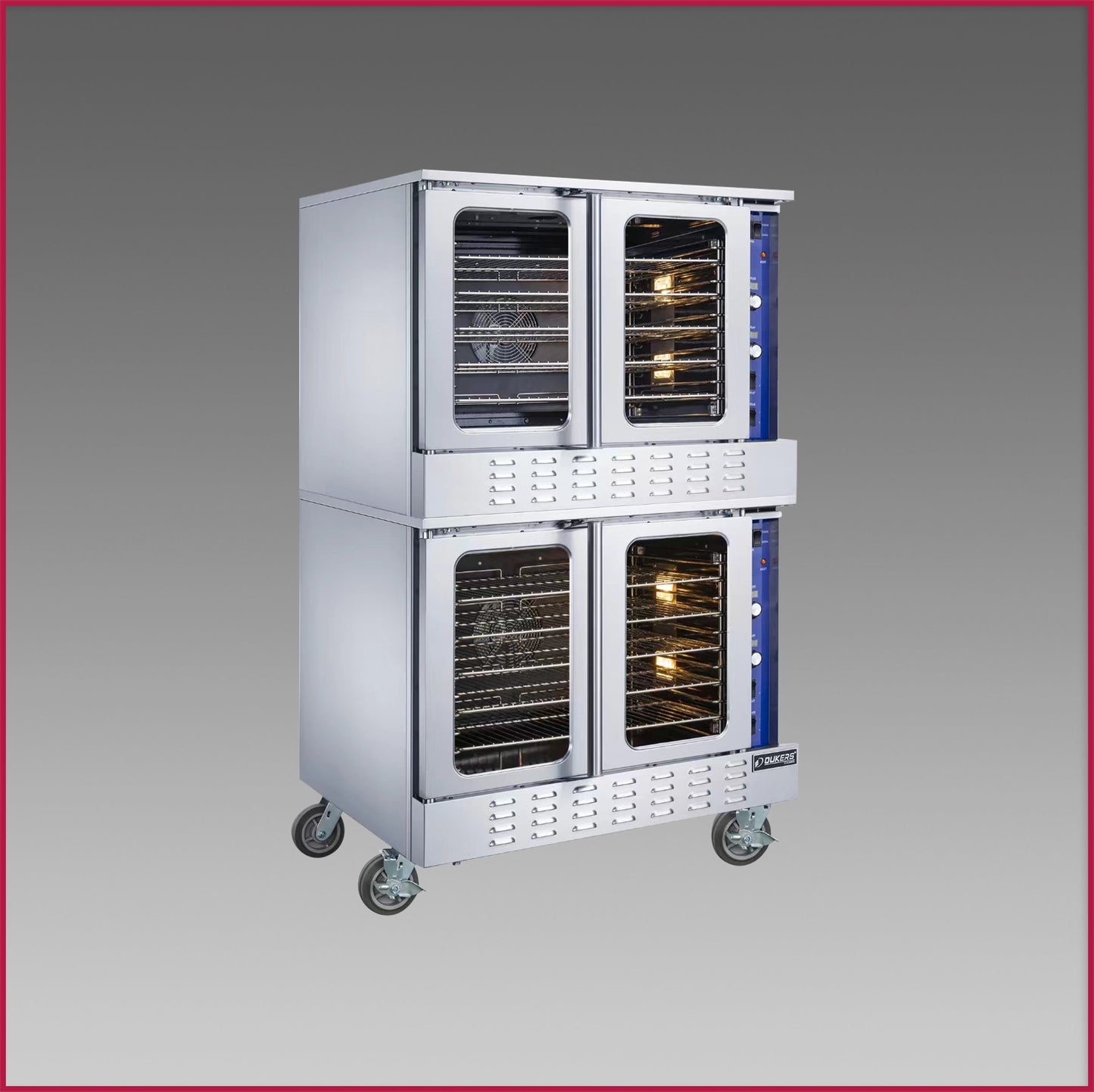 Dukers Double Deck Standard Depth Convection Oven DCCOG2