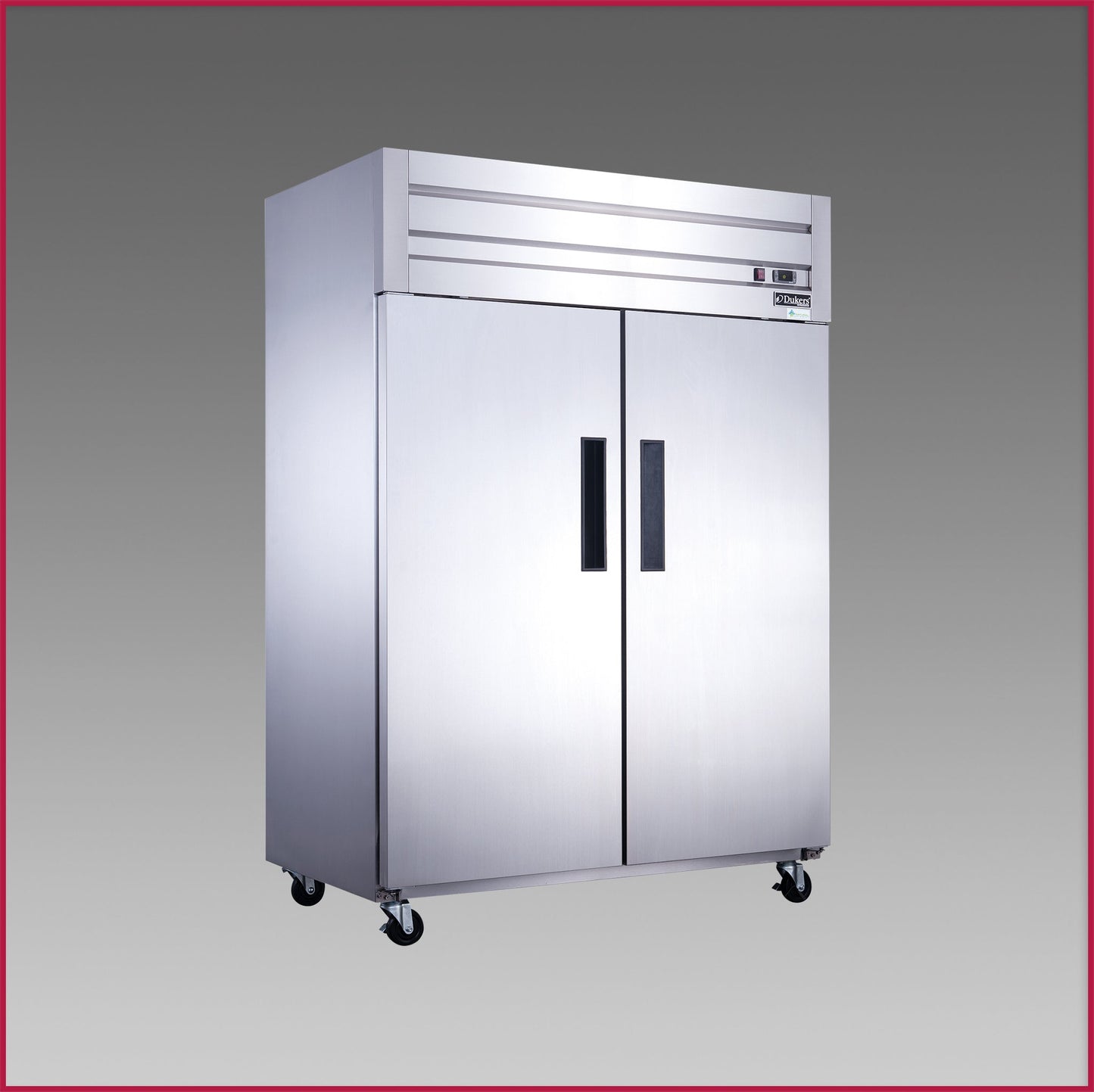 Dukers Double Door Reach In Freezer, Top Mount Compressor D55AF