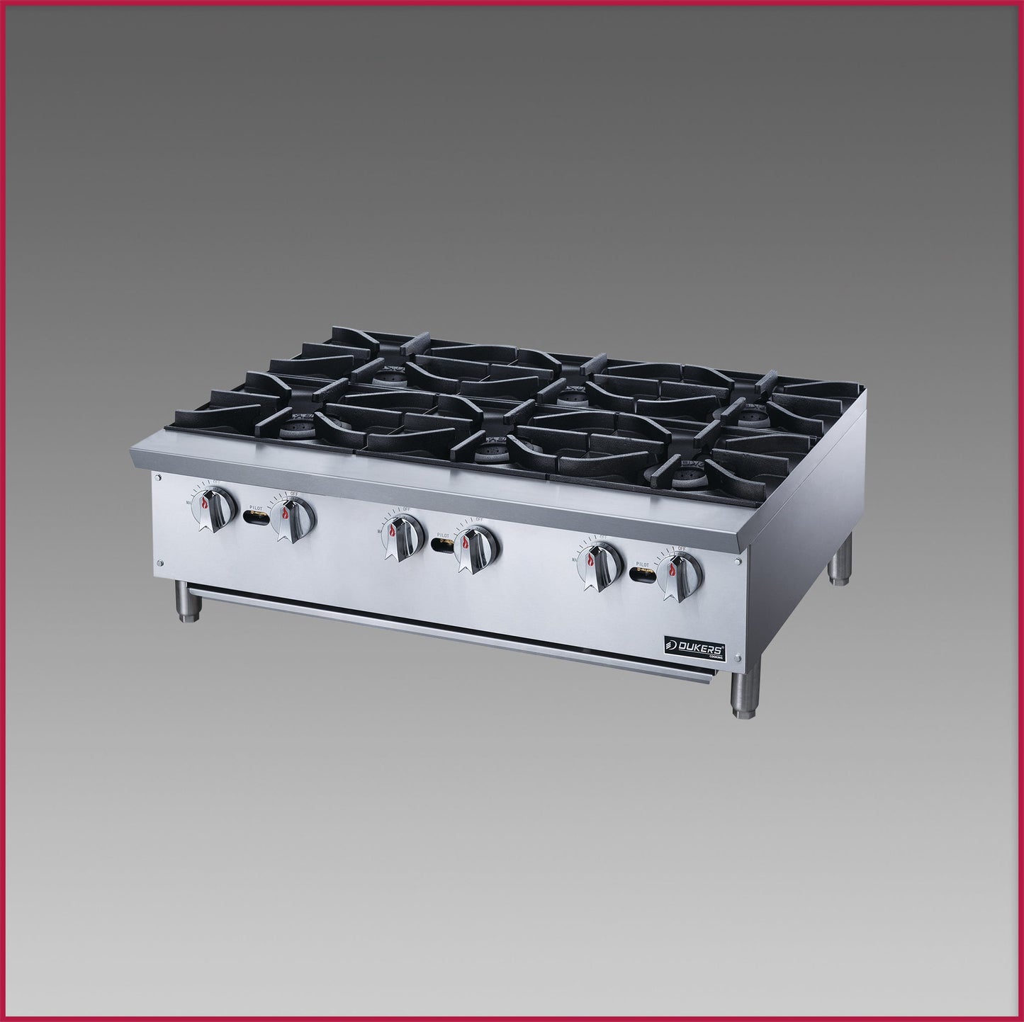 Dukers Six Burner Hot Plate DCHPA36