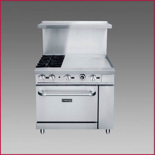 Dukers 36" Mix Top Gas Oven Range DCR36-2B24GM