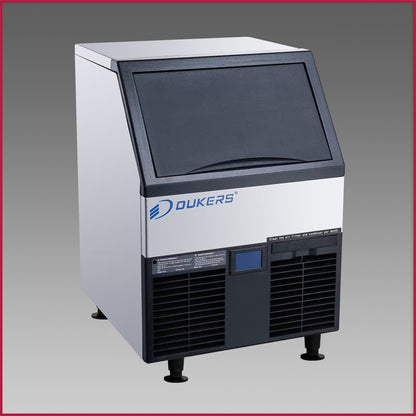 Dukers DIM150 Commercial Ice Machine with 40 lb Storage Bin – 156 lb Daily Production