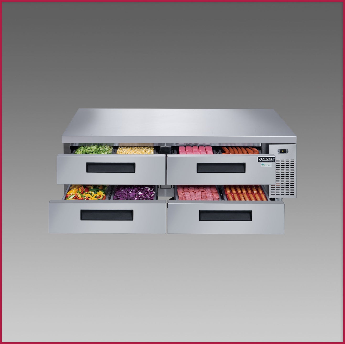 Dukers 72" Chef Base DCB72-D4