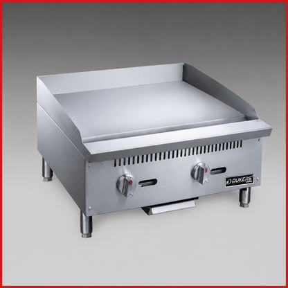 Dukers DCGT24 Heavy Duty 24" Thermostatic Gas Griddle