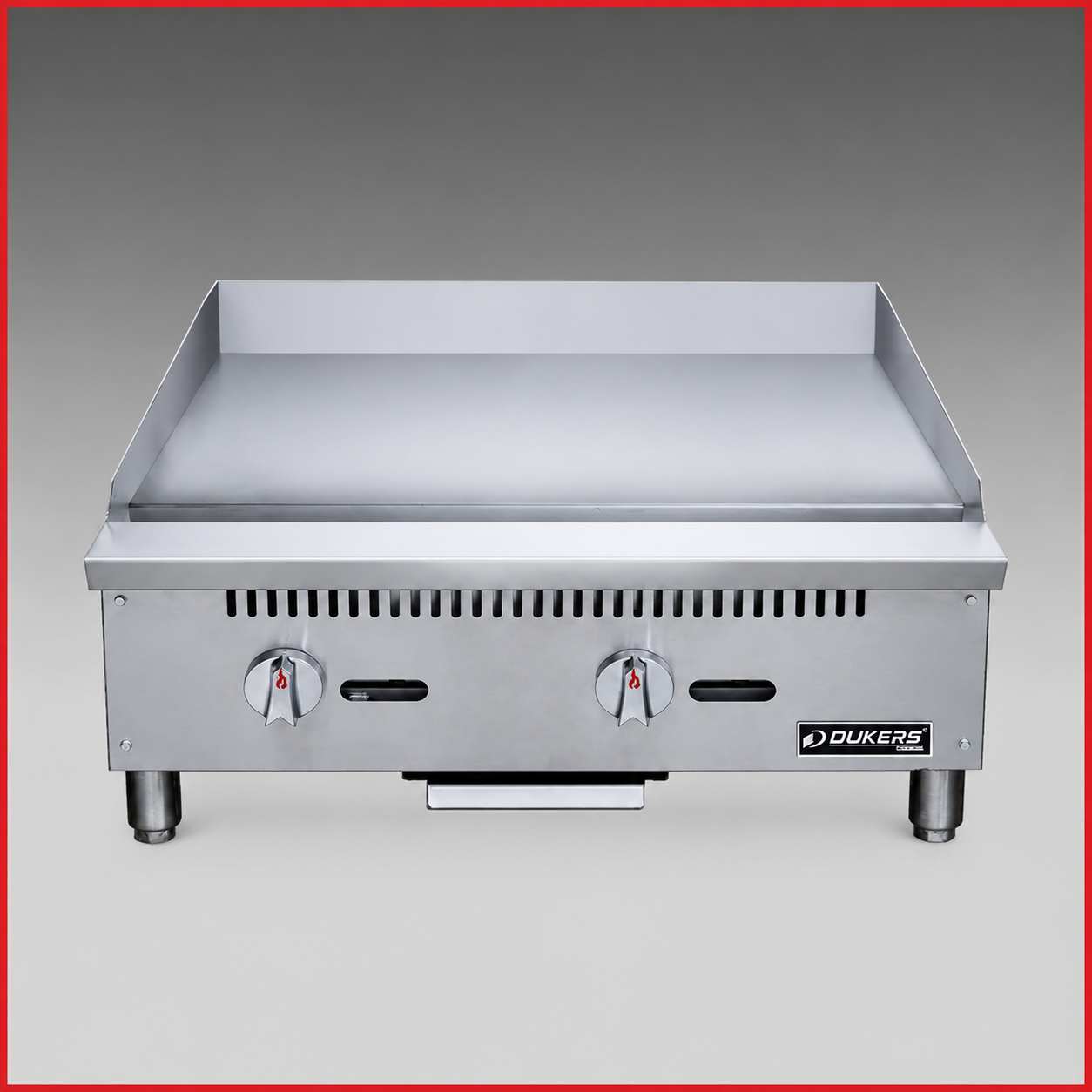 Dukers DCGT24 Heavy Duty 24" Thermostatic Gas Griddle