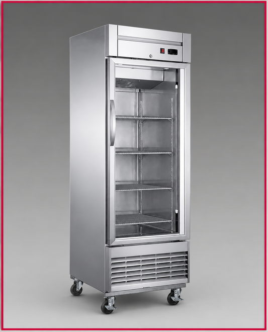 Dukers D28R-GS1 Glass Door Reach-In Commercial Refrigerator
