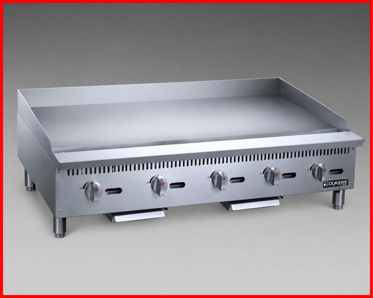 Dukers DCGT60 Heavy Duty 60" Thermostatic Gas Griddle