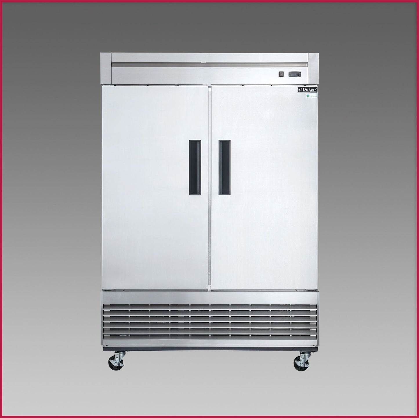 Dukers Double Door Reach In Refrigerator, Bottom Mount Compressor D55R