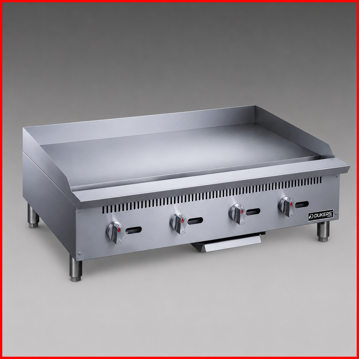 Dukers DCGT48 Heavy Duty 48" Thermostatic Gas Griddle