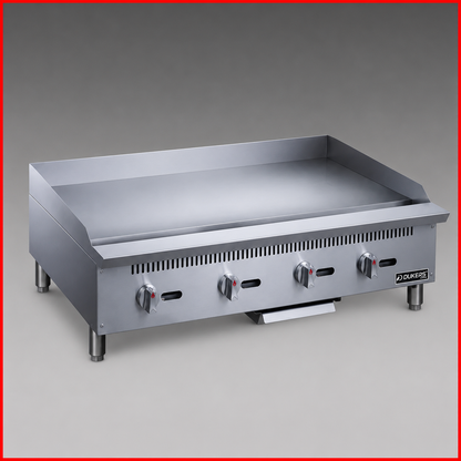 Dukers DCGT48 Heavy Duty 48" Thermostatic Gas Griddle