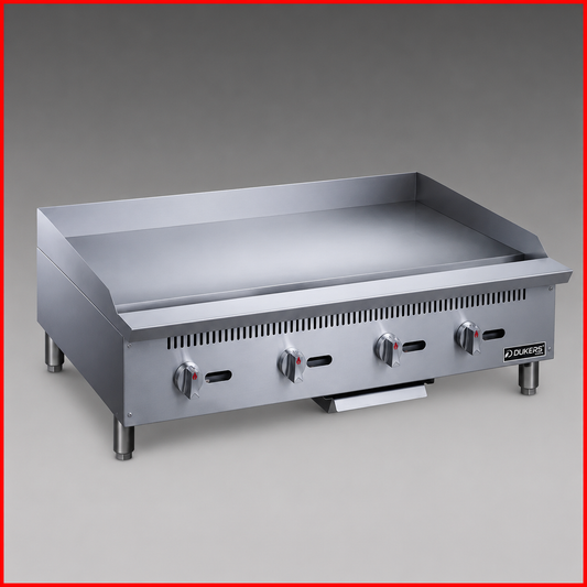 Dukers DCGT48 Heavy Duty 48" Thermostatic Gas Griddle