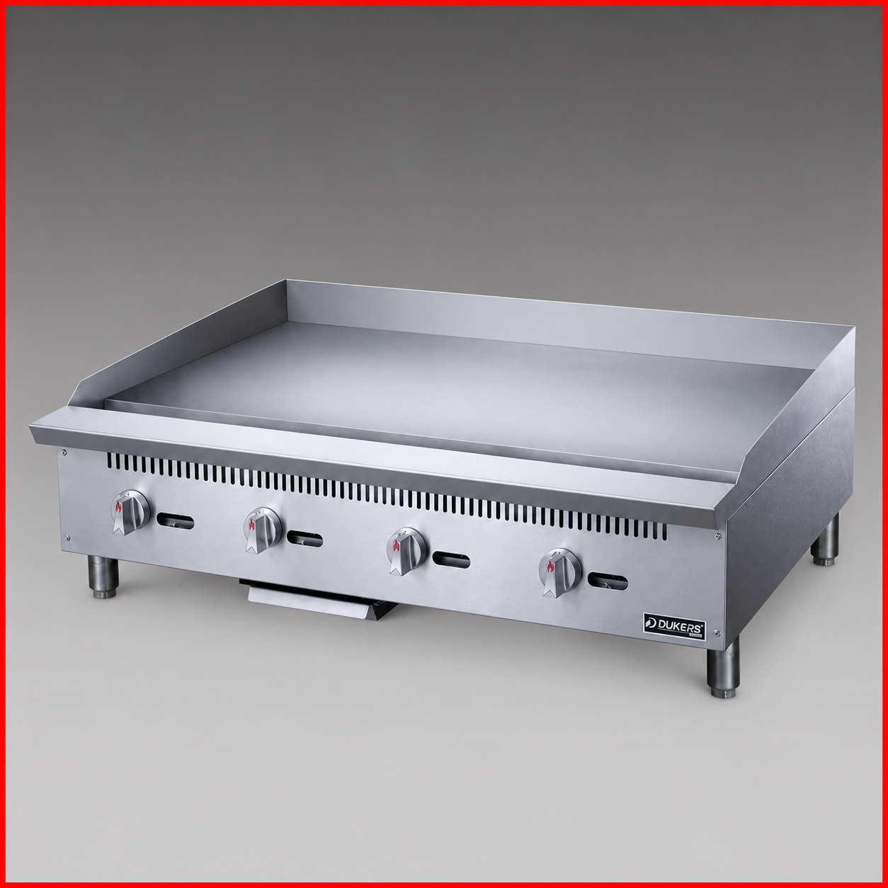 Dukers DCGT48 Heavy Duty 48" Thermostatic Gas Griddle
