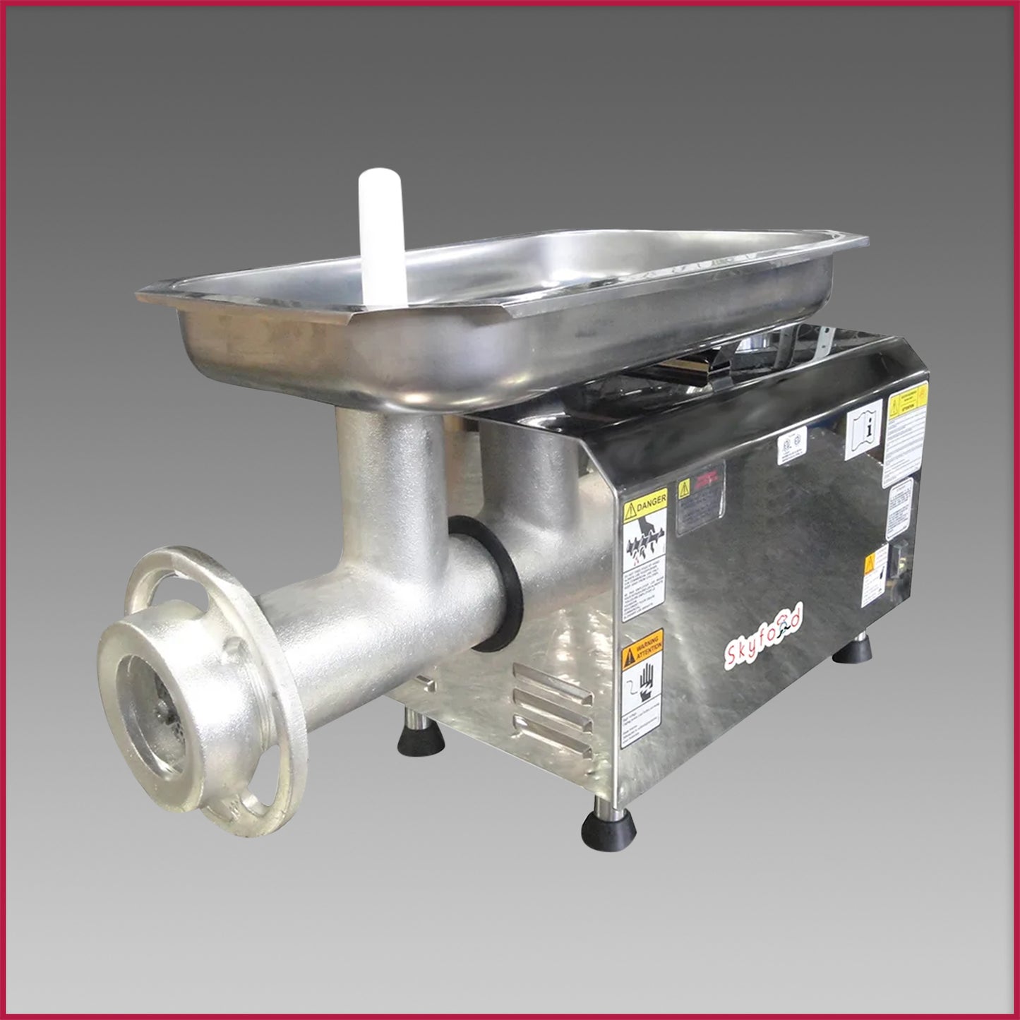 Skyfood PSE-32HD-SS Stainless Steel Heavy Duty Bench Meat Grinder