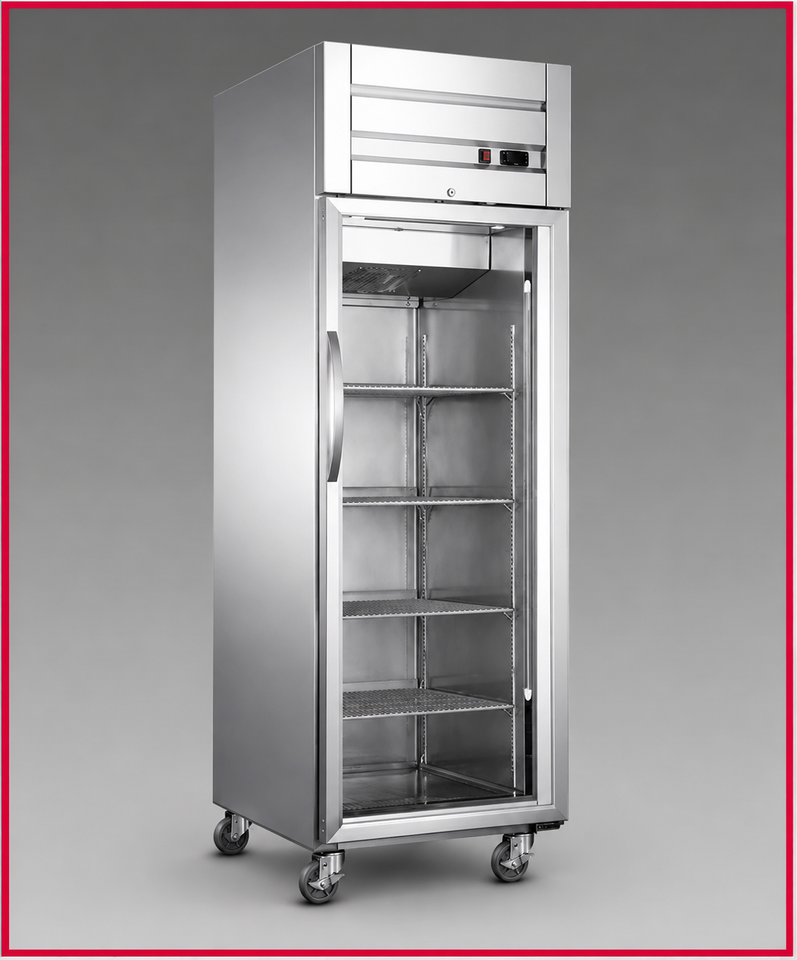 D28AR-GS1 Top Mount Single Glass Door Commercial Reach-in Refrigerator