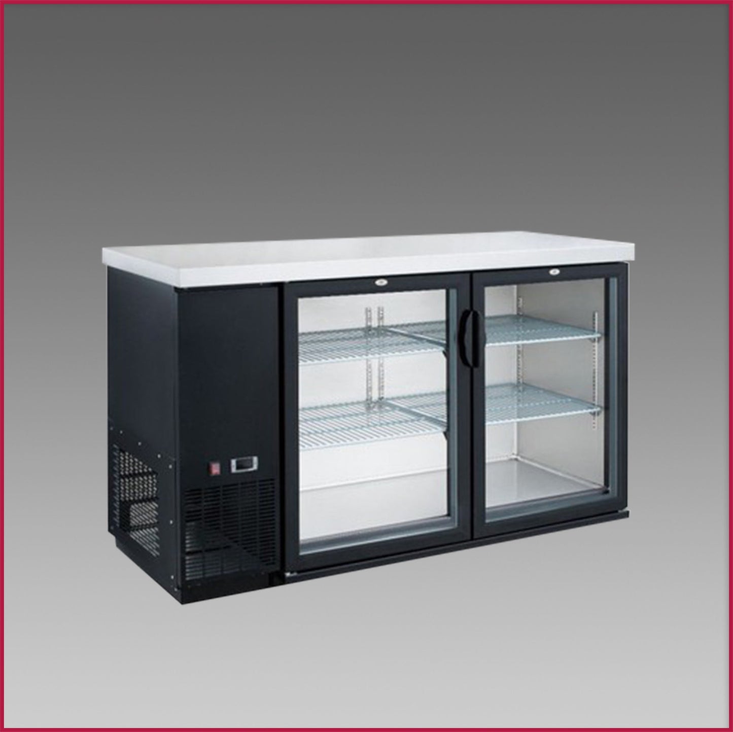 Dukers Double Hinged Door Back Bar Cooler DBB60-H2