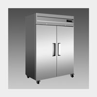 Oliver Commercial Double Door Reach In Refrigerator Cooler D56R